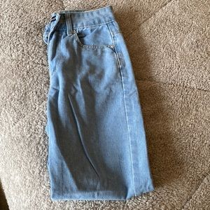 light blue jeans no holes